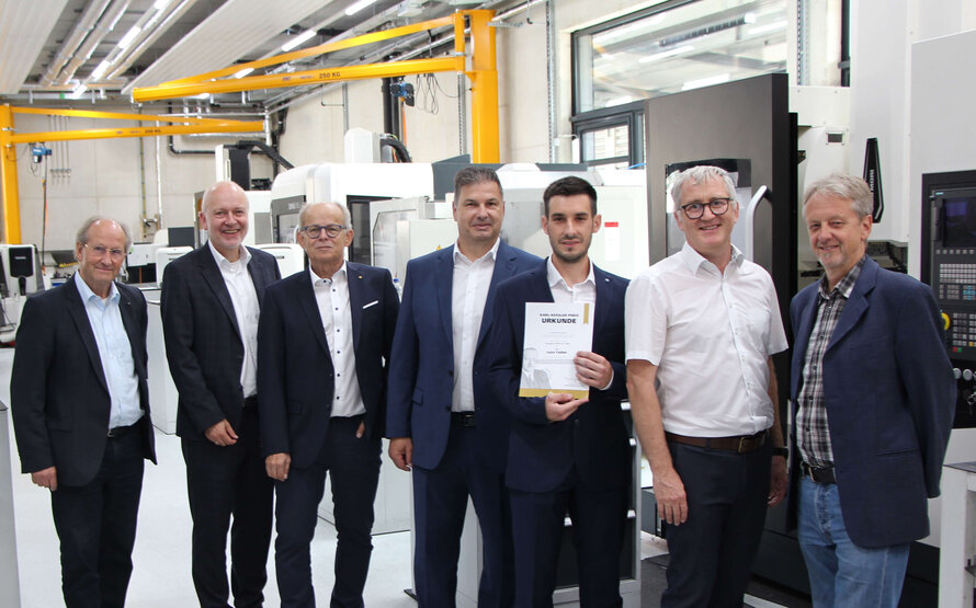 Luca Cadau von der Hochschule Aalen mit 41. Karl-Kessler-Preis ausgezeichnet