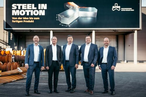 ALFING Kessler management team at the plant