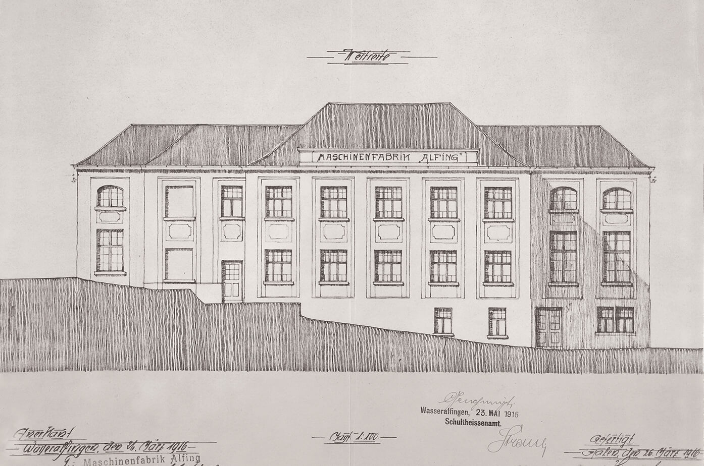 1966 Change of name to Maschinenfabrik ALFING Kessler GmbH